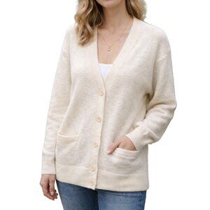 J. Crew Alpaca Blend Boyfriend Cardigan Sweater XS